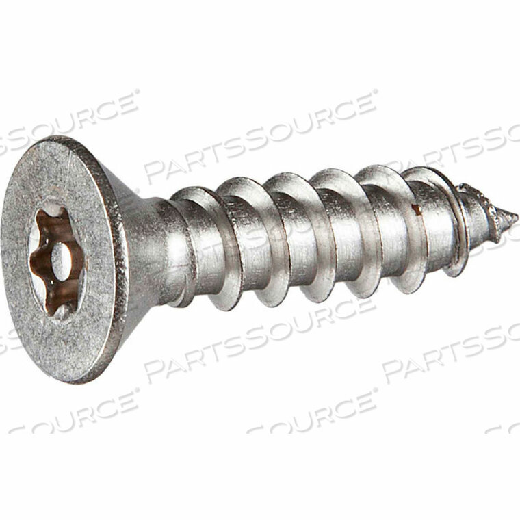 OEM#: 4.8A114FS#8AB X 1-1/4 SECURITY SHEET METAL SCREW - FLAT TORX HEAD - 18-8 STAINLESS STEEL - PKG OF 100 by Tamperproof Screw Company, Inc.