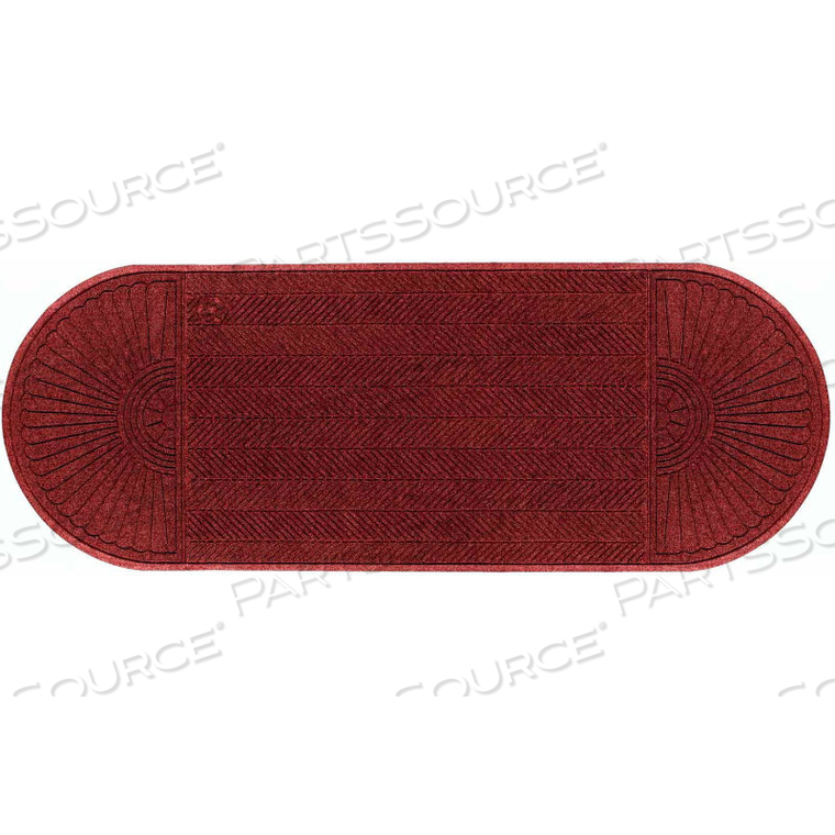 WATERHOG ECO GRAND ELITE 3/8 THICK TWO ENDS ENTRANCE MAT, REGAL RED 3 X 155