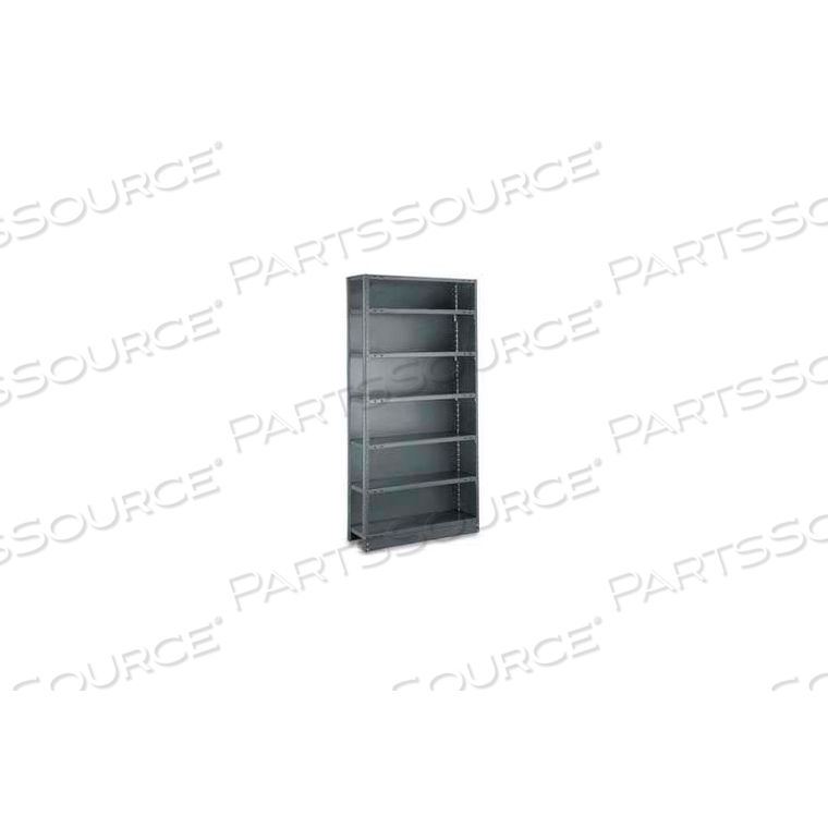 KLIP-IT CLOSED ADD-ON, CAK85-1536-5X, 36W X 15D X 85H, 5 SHELVES, 18 GA, DARK GRAY