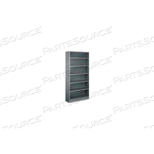 BOXER CLOSED STARTER, CSB73-1848-8L, 48W X 18D X 73H, 8 SHELVES, 22 GA, DARK GRAY