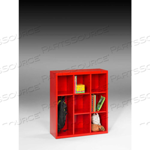 CUBBY CABINET CC-40-CRI - WELDED 34-1/2W X 13-1/2D X 40H CRIMSON