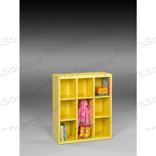 CUBBY CABINET CC-40-YEL - WELDED 34-1/2W X 13-1/2D X 40H SUNFLOWER YELLOW