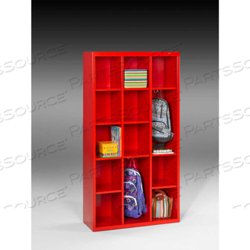 CUBBY CABINET CC-66-CRI - WELDED 34-1/2W X 13-1/2D X 66H CRIMSON