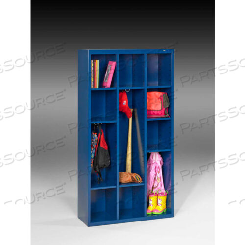 CUBBY CABINET - WELDED 34-1/2W X 13-1/2D X 66H REGAL BLUE