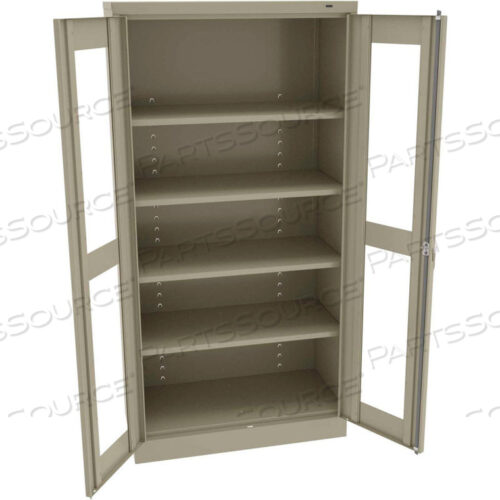 C-THRU STANDARD STORAGE CABINET - UNASSEMBLED, 36W X 18D X 72H, SAND