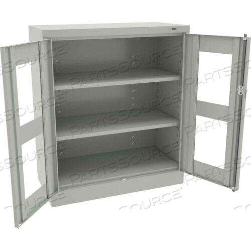 C-THRU STANDARD COUNTER HEIGHT CABINET - WELDED 36W X 18D X 42H, LIGHT GREY