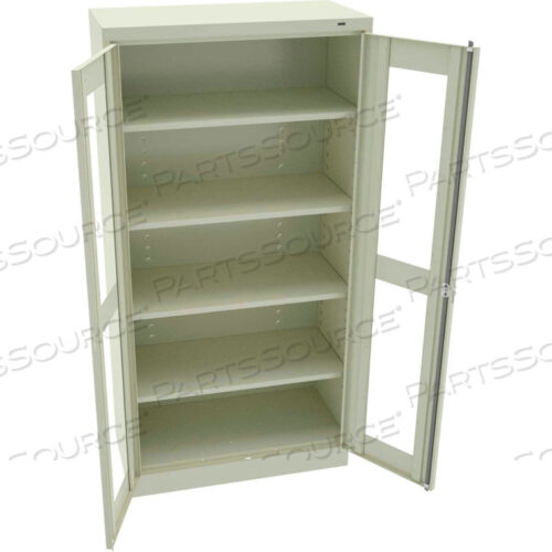 C-THRU STANDARD STORAGE CABINET - WELDED 36W X 18D X 72H, CHAMPAGNE PUTTY