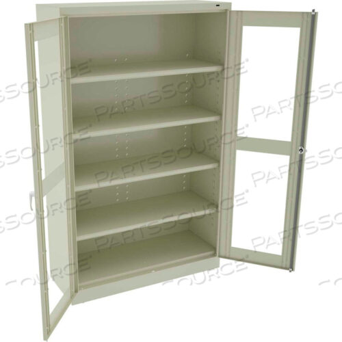 C-THRU JUMBO STORAGE CABINET - UNASSEMBLED 48W X 24D X 78H, PUTTY
