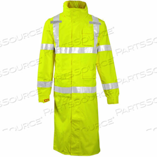 C24122 ICON HOODED COAT, FLUORESCENT YELLOW/GREEN, 48, 5XL