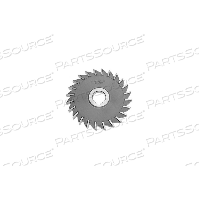 HSS IMPORT PLAIN TEETH SIDE MILLING CUTTER, 3 DIA X 3/8 FACE X 1 HOLE