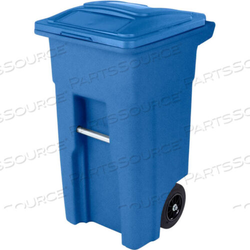 OEM#: ANA32-57311HEAVY DUTY TWO-WHEEL TRASH CART, 32 GALLON BLUE by Toter