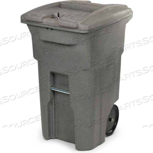 HEAVY DUTY 2-WHEEL DOCUMENT CART, 64 GALLON, GRAYSTONE