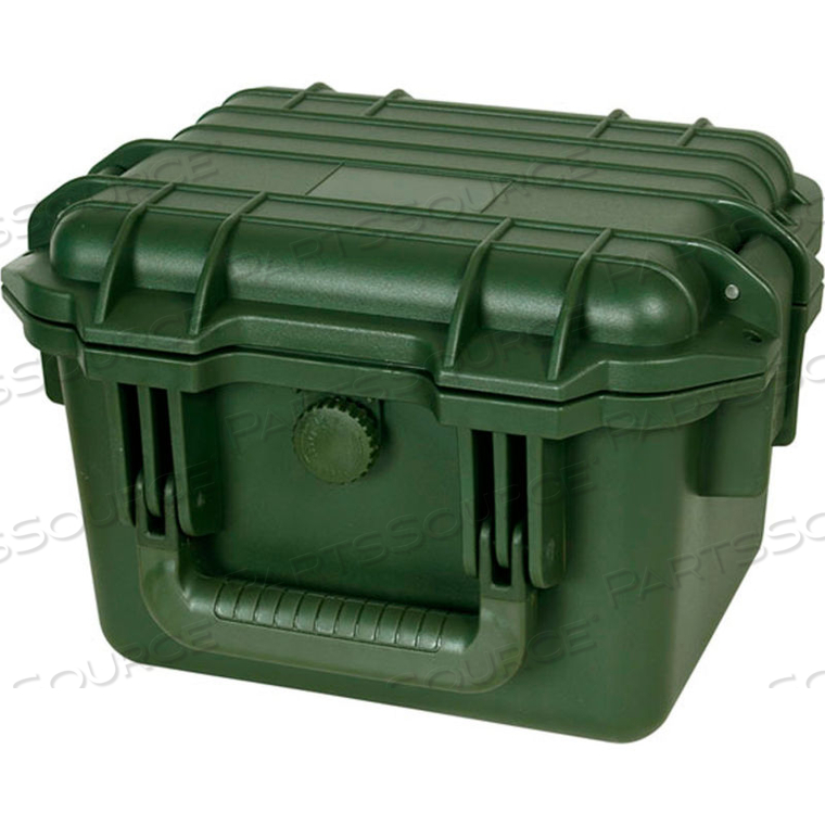 CAPE BUFFALO WATERPROOF UTILITY CASE - 11-3/4L X 9-3/4W X 7-3/4H GREEN