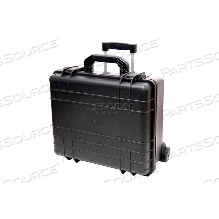 CAPE BUFFALO WATERPROOF UTILITY CASES, MOLDED UTILITY CASE W/WHEELS, 18-1/2L X 16W X 9H, BLACK
