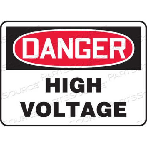 OEM#: MELC113VADANGER SIGN, HIGH VOLTAGE, 10W X 7H, ALUMINUM by Accuform Manufacturing, Inc.