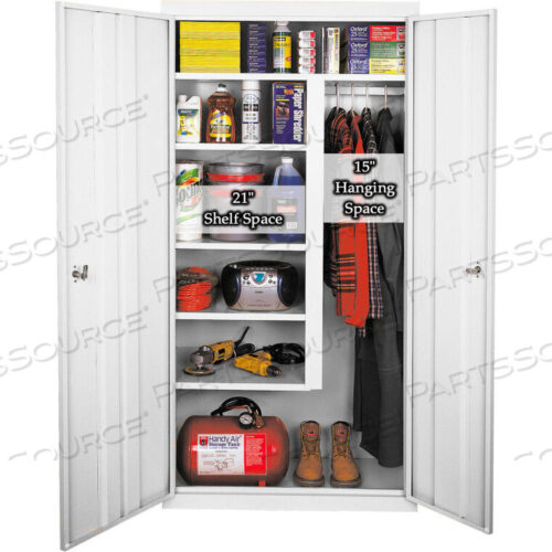 OEM#: AF-361-WALL-WELDED COMBINATION CABINET, 36WX21DX72H, WHITE by Steel Cabinets USA, Inc