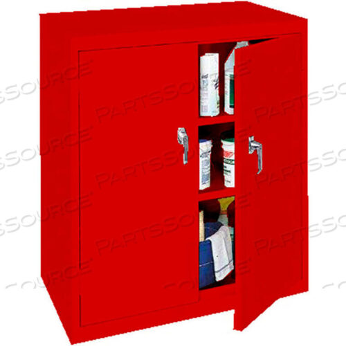 OEM#: BL-364-RCOUNTER HIGH ALL-WELDED STORAGE CABINET, 36WX18DX42H, RED by Steel Cabinets USA, Inc