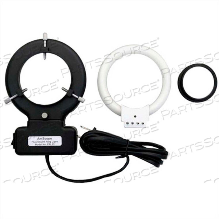 OEM#: FRL12-AAMSCOPE 12W STEREO MICROSCOPE FLUORESCENT RING LIGHT AND ADAPTER by United Scope
