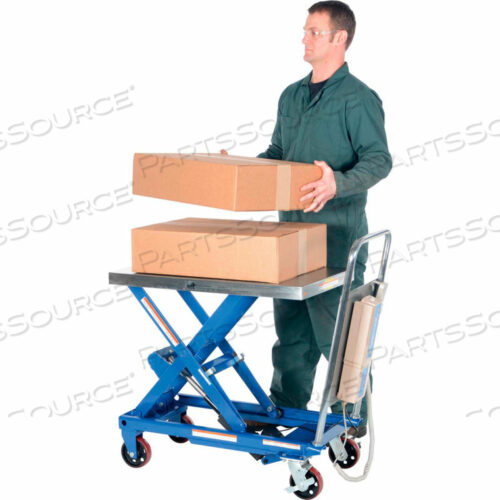 LINEAR ACTUATED ELEVATING CART - 15 TO 33 LIFT - 500 LB. CAP.