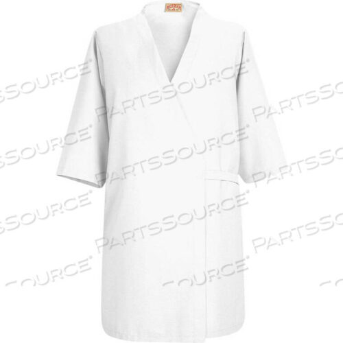OEM#: WP18WHRGXXLRED KAP COLLARLESS BUTCHER WRAP W/O POCKETS, WHITE, POLYESTER/COMBED COTTON, 2XL by VF Imagewear, Inc.