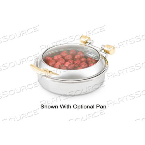 REPLACEMENT GLASS LID - BRASS TRIM