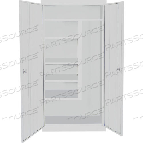 J-318AM ANTIMICROBIAL JANITORIAL CABINET, 30W X 18D X 72H GRAY