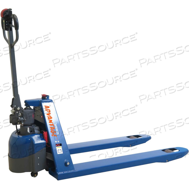 ADVANTAGE SEMI-ELECTRIC PALLET JACK TRUCK 27W X 48L - 3300 LB. CAPACITY