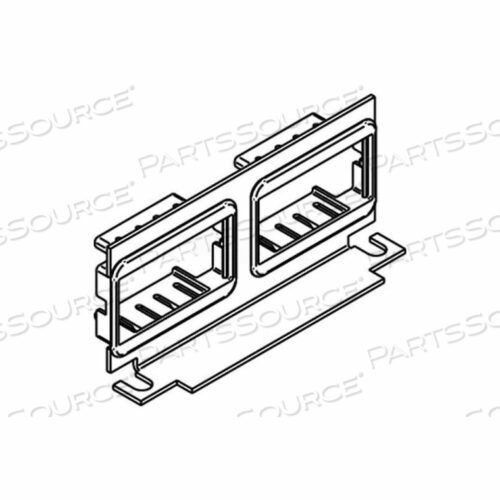 CILT-2AB FLOOR BOX COMMUNICATION BRACKET W/(2) 2A MINI BEZELS