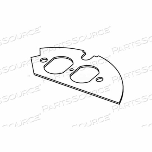 CRFB-D-2 FLOOR BOX DUPLEX DEVICE PLATE FOR ROUND RAISED FLOOR BOX