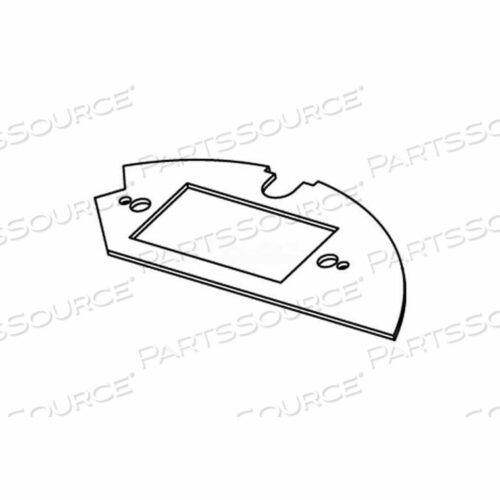 CRFB-GFI-2 FLOOR BOX GFI DECORATOR STYLE PLATE FOR ROUND RAISED FLOOR BOX