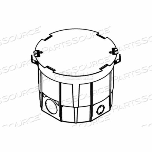 CRFB4 FLOOR BOX ROUND RAISED AND WOOD FLOOR BOX