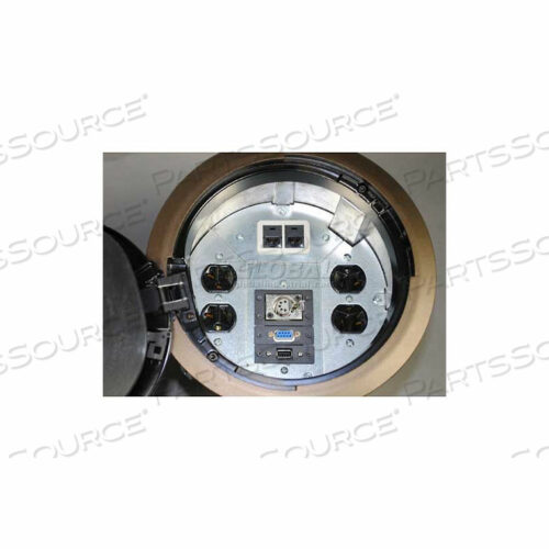 CRFBBTCBS FLOOR BOX CRFB SERIES COVER ASSEMBLY W/SOLID LID, BRASS