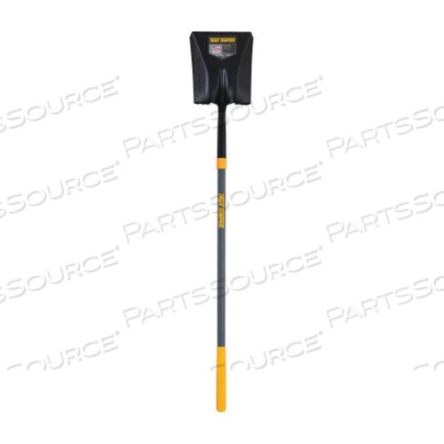OEM#: 2585500FORGED SQUARE POINT SHOVEL, 11 IN L X 9.67 IN W BLADE, 47 IN FIBERGLASS STRAIGHT CUSHION HANDLE by True Temper
