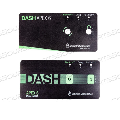 OEM#: 03-0-0003-0251EMBOSSED FRONT PANEL LABEL FOR 842E by Drucker Diagnostics, Inc. (formerly QBC Diagnostics)