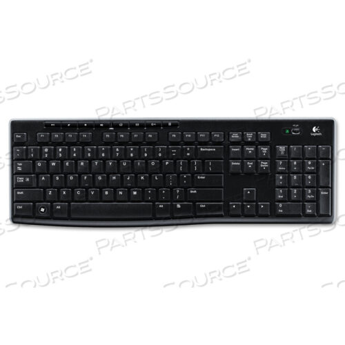 OEM#: 920-003051K270 WIRELESS KEYBOARD, USB UNIFYING RECEIVER, BLACK by Logitech