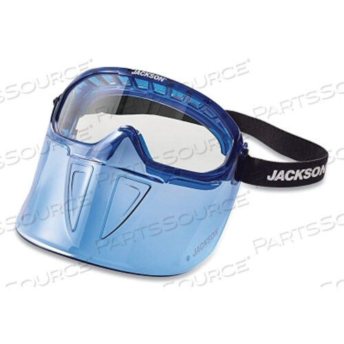 OEM#: 2100021000 JACKSON SAFETY GPL500 SAFETY GOGGLES, BLUE|CLEAR, ANTI-FOG, SINGLE, BLUE by Jackson Safety