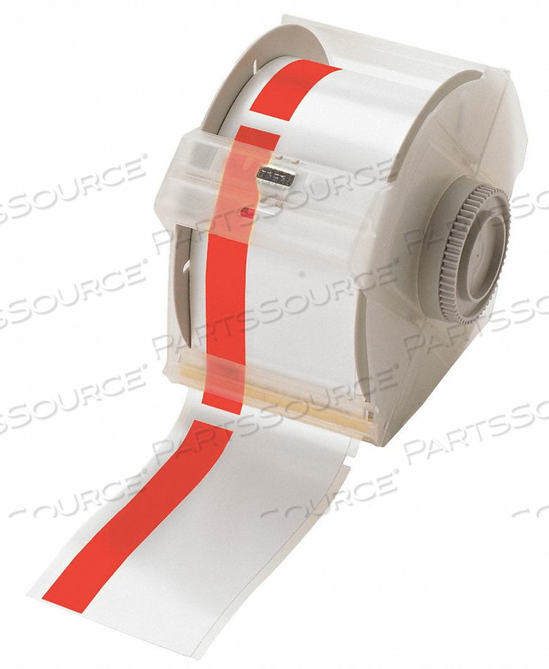 OEM#: 113155PRINTER TAPE WHITE/RED 100 FT L by Brady Americas