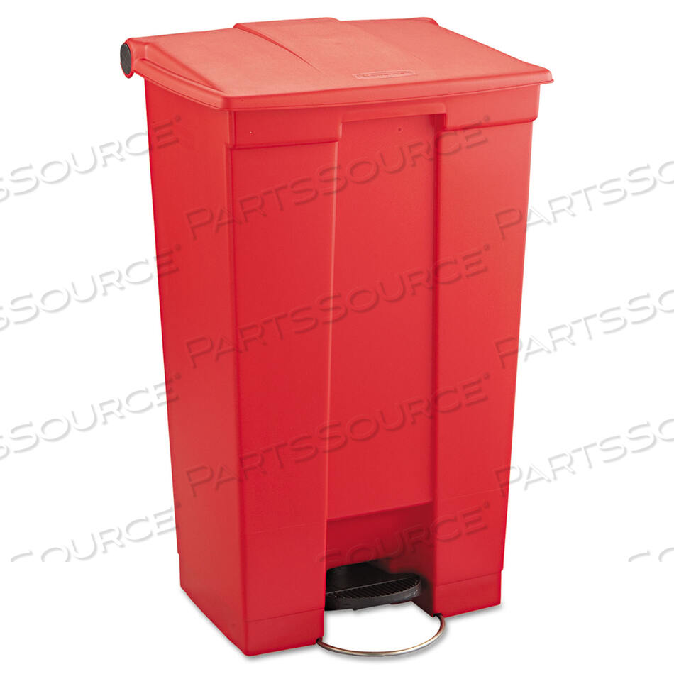 OEM#: FG614600REDINDOOR UTILITY STEP-ON WASTE CONTAINER, 23 GAL, PLASTIC, RED by Rubbermaid Medical Division
