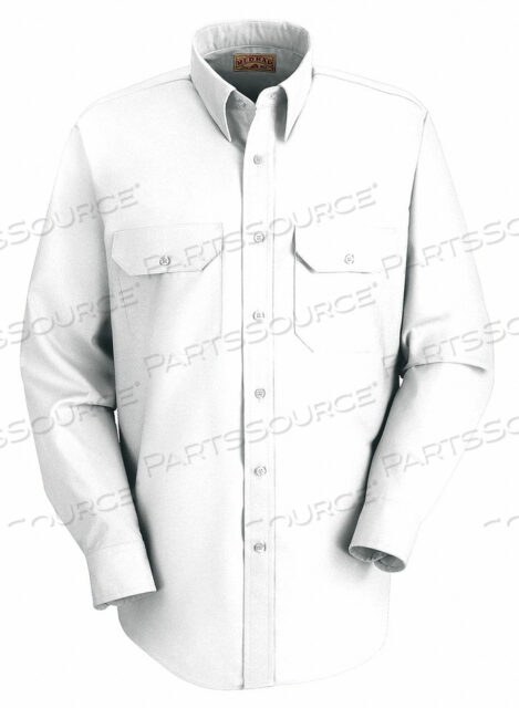 G0615 LNG SLV DRESS SHRT WHT PET/COTTON 3XL