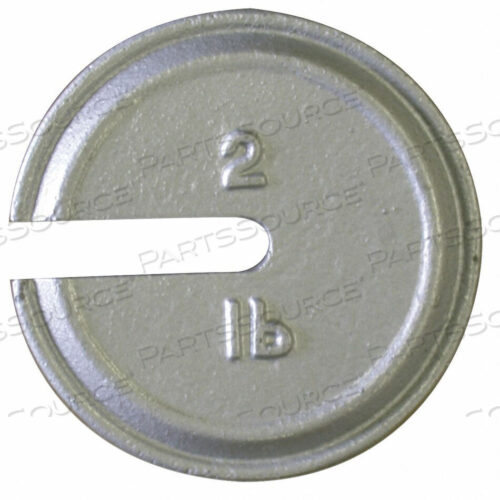 OEM#: 12848TRWEIGHT SLOTTED 2 LB. CAST IRON CLASS 7 by Rice Lake Weighing Systems