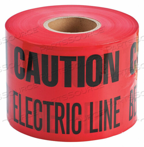 OEM#: 91296UNDERGROUND TAPE, CAUTION BURIED ELECTRIC LINE, 6W X 1000L, BLACK/RED by Brady Americas