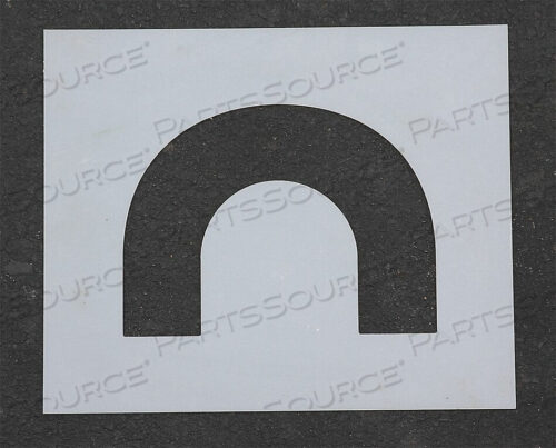 OEM#: STL-108-5070PAVEMENT STENCIL 4 IN END LOOP 1/8 by RAE Products & Chemicals Corp.