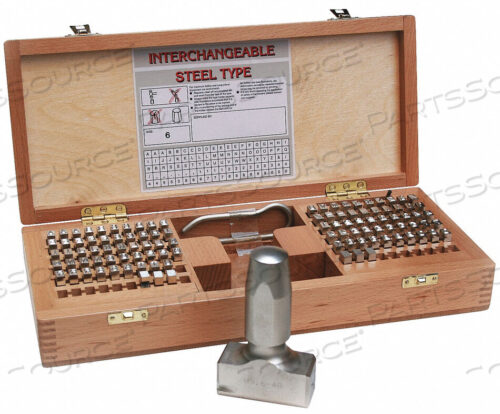 OEM#: 81069SHARP FACE STAMP KIT 3/8INH GOTHIC STEEL by Young Bros. Stamp Works, Inc.