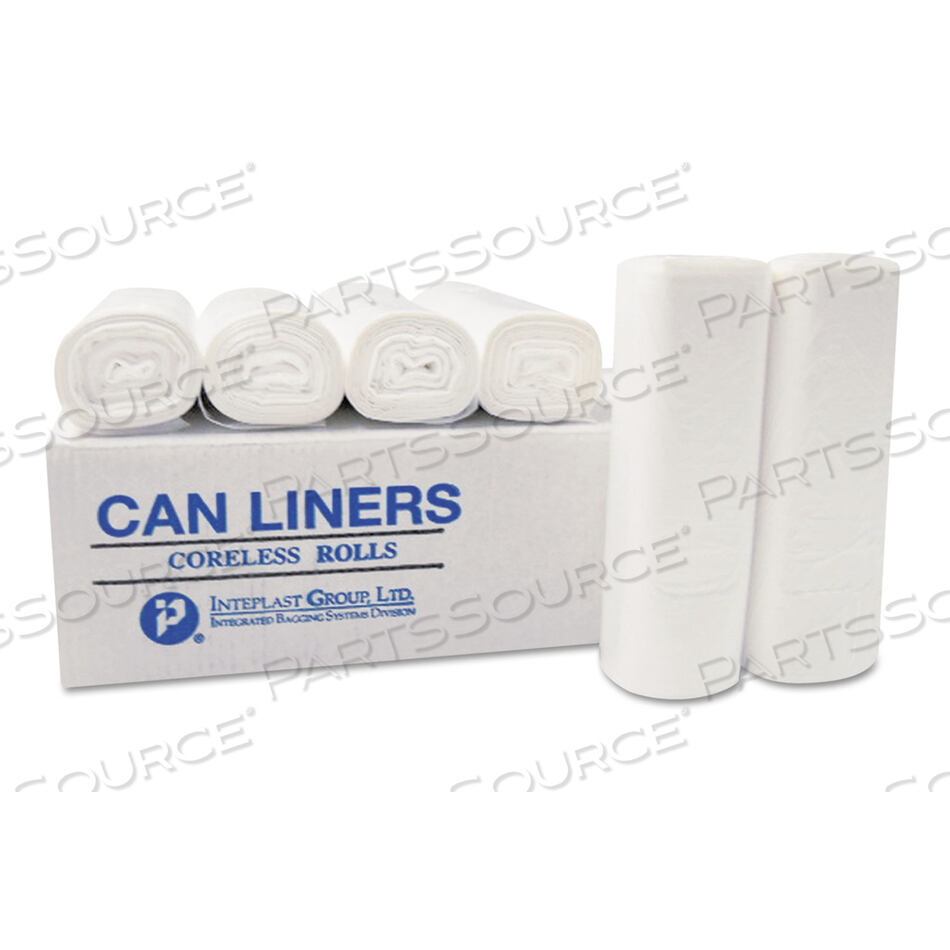 OEM#: EC202206NHIGH-DENSITY COMMERCIAL CAN LINERS, 7 GAL, 6 MICRONS, 20 X 22, CLEAR, 2,000/CARTON by Inteplast Group