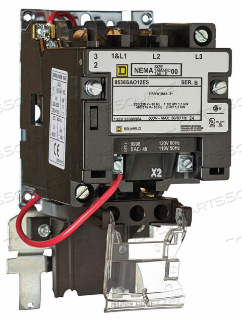 OEM#: 8536SBO1V02ESH7708 MAGNETIC MOTOR STARTER NEMA 120V 18A 1P by Square D