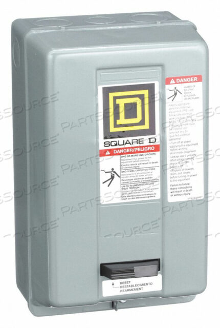 OEM#: 8536SCG3V02SH5154 MAGNETIC MOTOR STARTER NEMA 120V 3P 27A by Square D