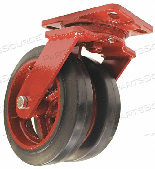 OEM#: S-HS2-8R-4SL-2FBSTANDARD PLATE CASTER SWIVEL 1000 LB. by Hamilton