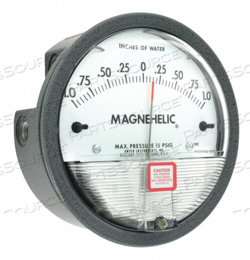 OEM#: 2302PRESSURE GAUGE 1 IN TO 0 TO 1 IN H2O by Dwyer Instruments