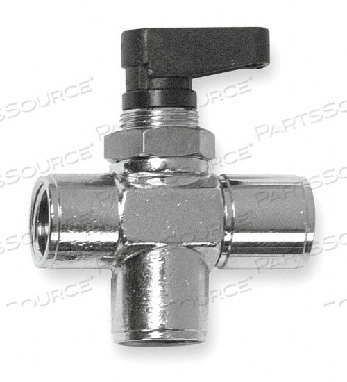 OEM#: 86710-02BRASS MINI BALL VALVE 3-WAY FNPT 1/8 IN by Alpha Fittings