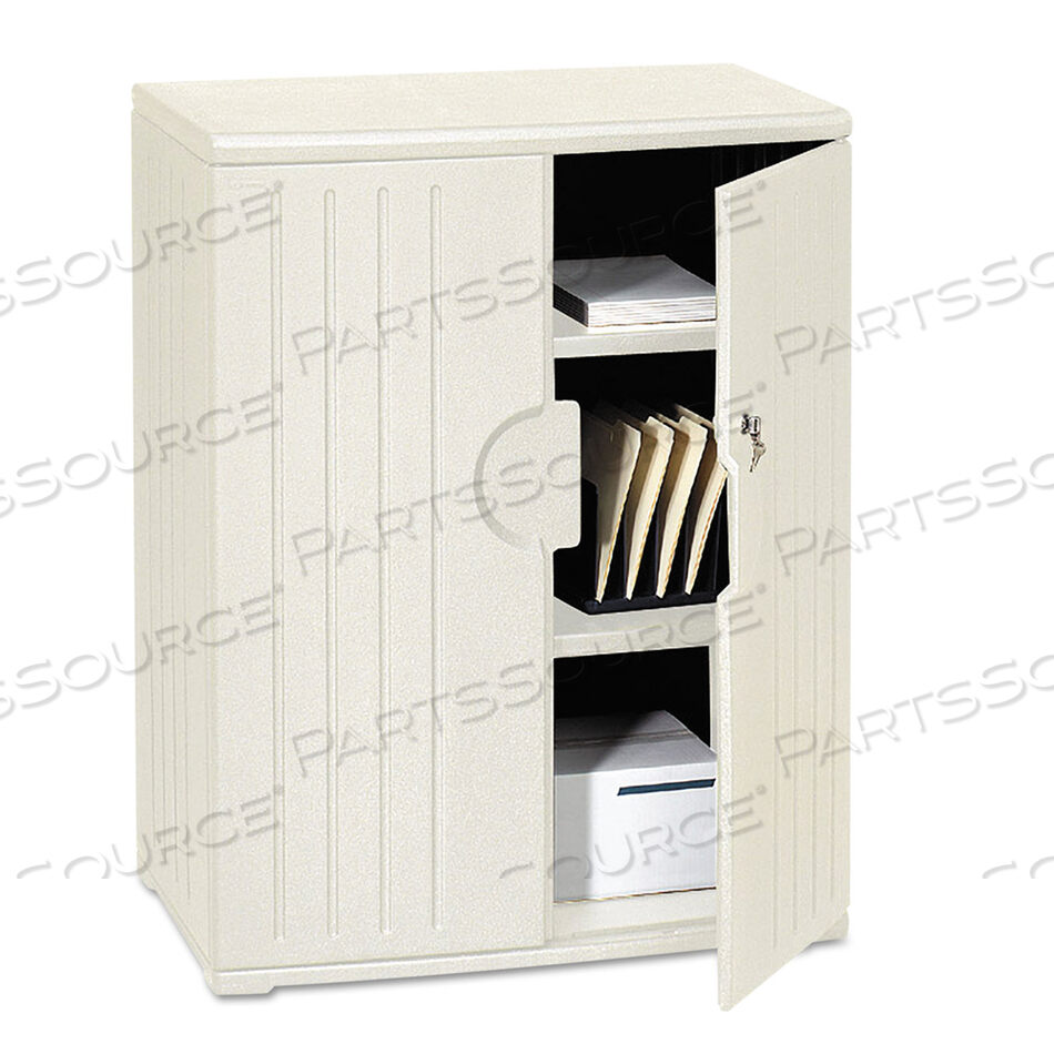 OEM#: 92563ROUGH N READY STORAGE CABINET, TWO-SHELF, 36W X 22D X 46H, PLATINUM by Iceberg Enterprises